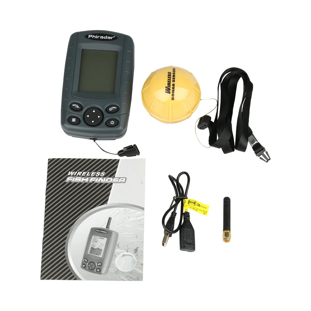 
Phiradar fish detector 4 Levels Grayscale wireless fish finder 