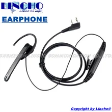 new 2 pin ear bar mic hands free ear loop headset for walkie talkie baofeng UV5R 5RB 5RC 5RE UV82