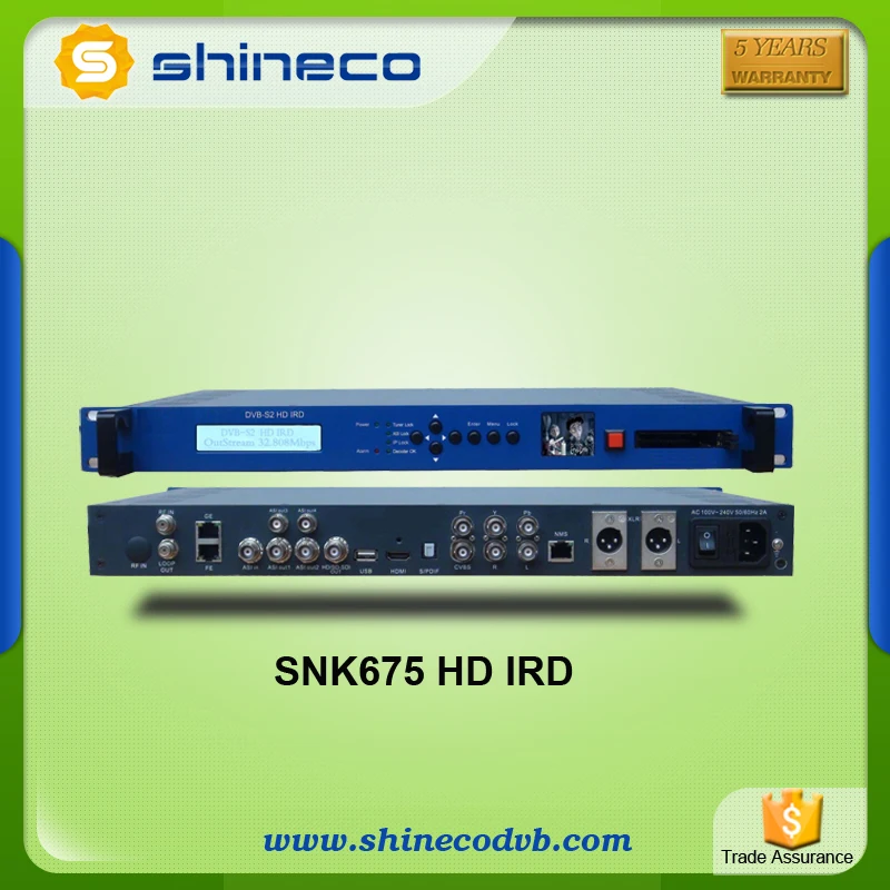 Profesional Decoder HD DVB-C QAM Satellite Receiver
