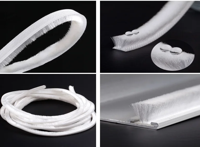 5m x 9mm x 5mm Self adhesive window door seal strip draught excluder brush pile seal