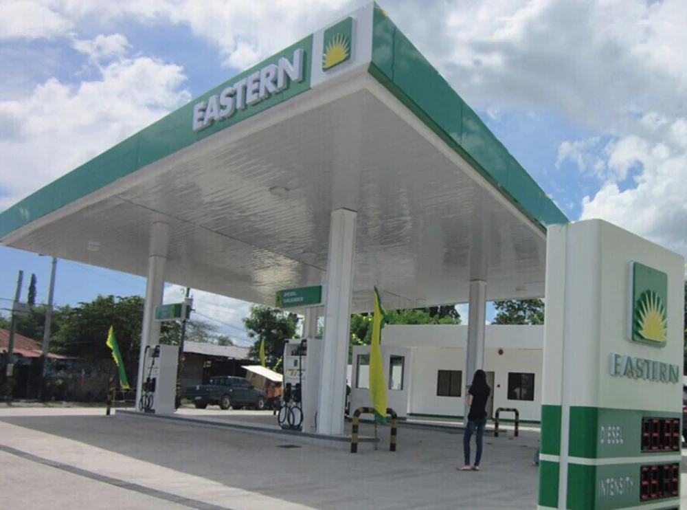 
 Новый дизайн, светодиодное освещение, навес для автозаправочной станции  Новый дизайнерское светодиодное освещение фасции балдахин АЗС