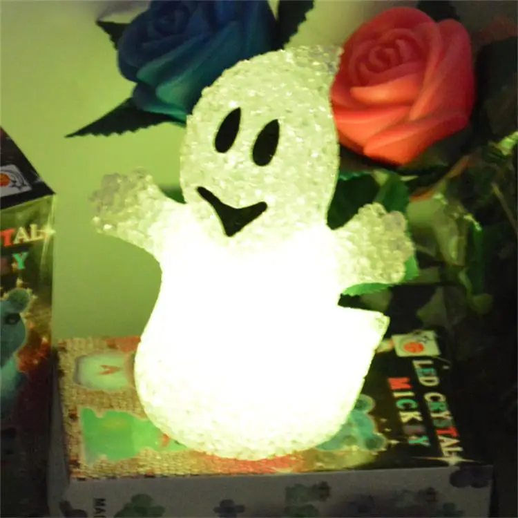 Halloween decoration led white spirit EVA ghost/ halloween flying ghost/color changing led ghost