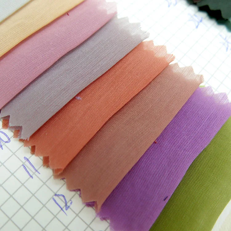 wholesale woven plain style Dyeing process high quality Ultra-thin nylon blend fabric for bedding, outdoor wear, dresses