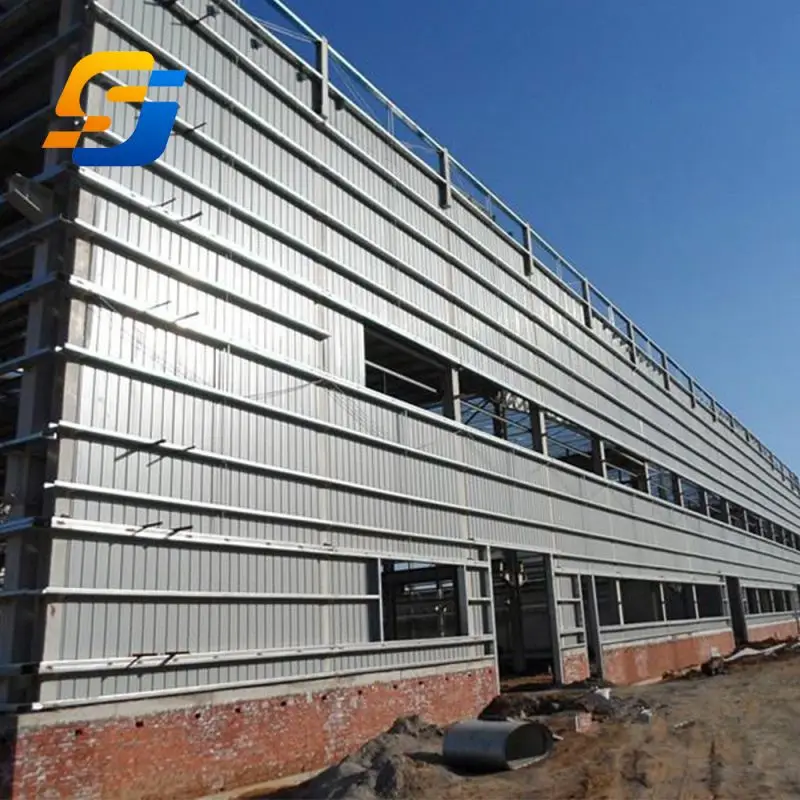 Manufacture Light Modern Steel structure fabrication prefabricated Frame Modular Workshop Warehouse Building