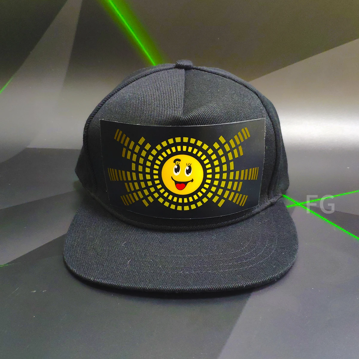 new arrival led sound active baseball  panel display led message cap