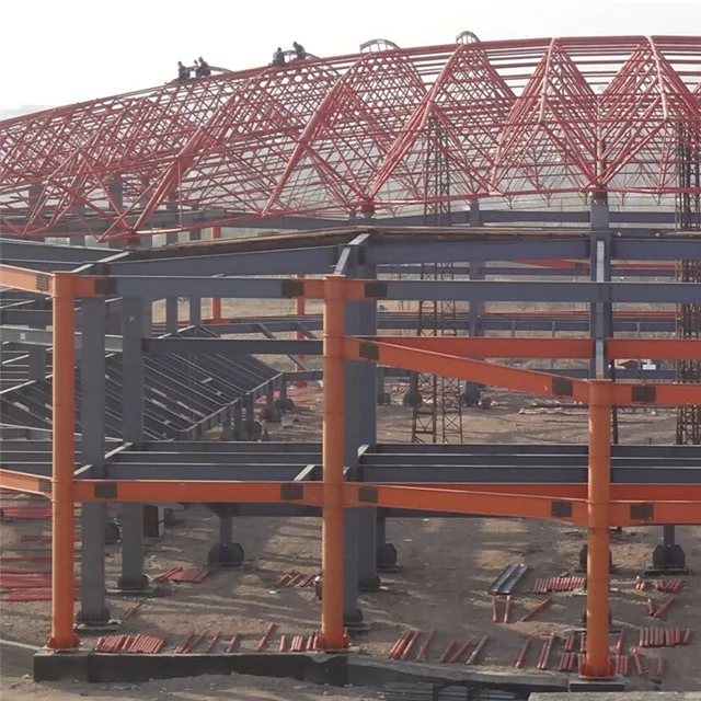 Good quality prefabricated steel structure two story factory building