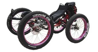 Free shipping China Manufacture Fat tire Off Road Electric Recumbent Quadricycle