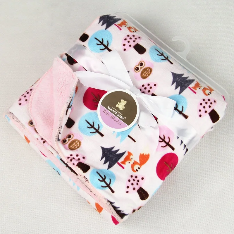 Comfortable 100% Cotton Flannel Baby Receiving Blankets