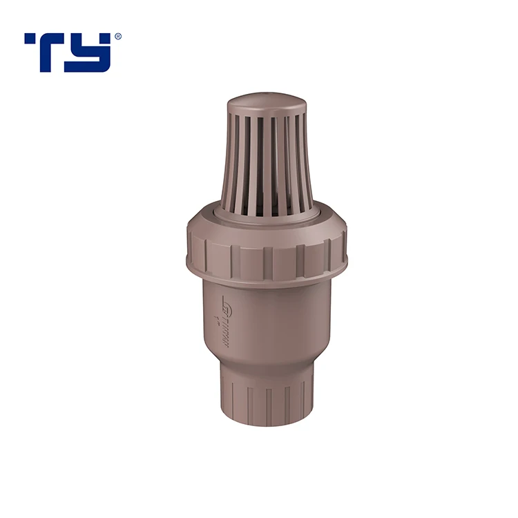 Professional Factory Made Screw Bottom PVC Female Thread Foot Valve PVC check valve