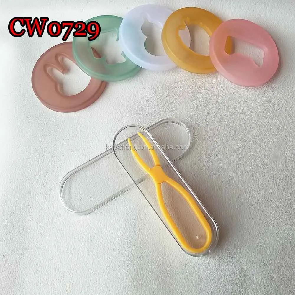 contact lens case soft color silicone scissors tweezers CW0729