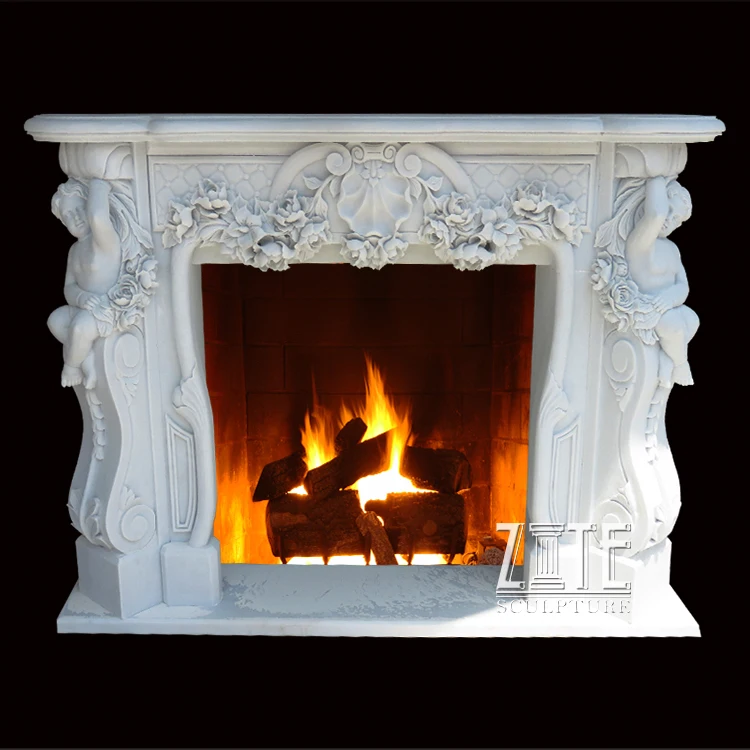 High Workmanship Popular marble fireplace mantal