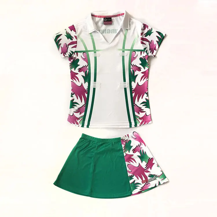 Hot Sale Sportswear Tennis Polo Shirt Custom Women Cheap Netball Dresses