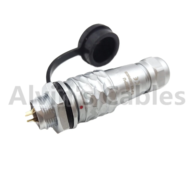 WEIPU SF12 series of metal waterproof connector 2 pin male plugs and female socket IP67 waterproof connector