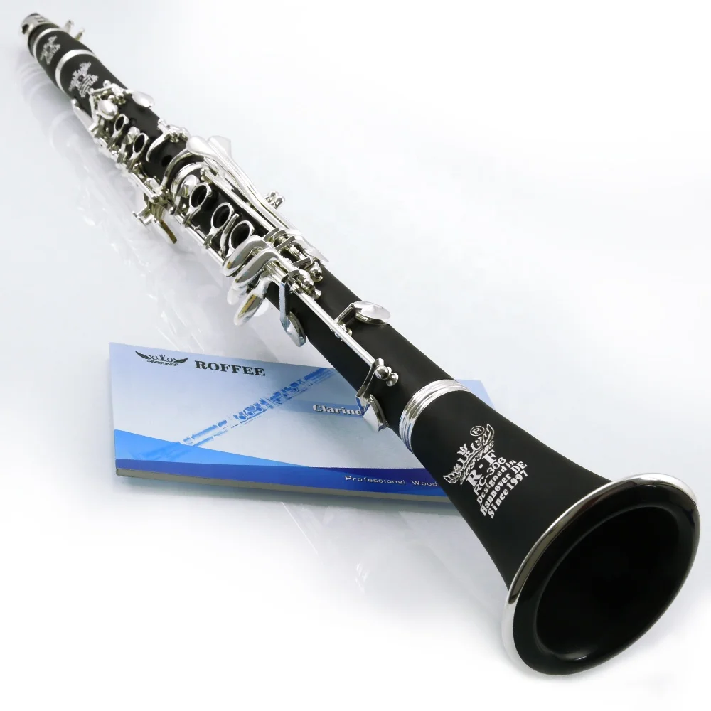 Торговая гарантия, музыкальный деревянный духовой инструмент, 17 клавиш с серебряным покрытием из 306 АБС, кларнет Bb Tone для продажи