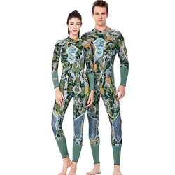 2019 new 3MM neoprene top camouflage unisex diving suit warm one-piece hunting wetsuit