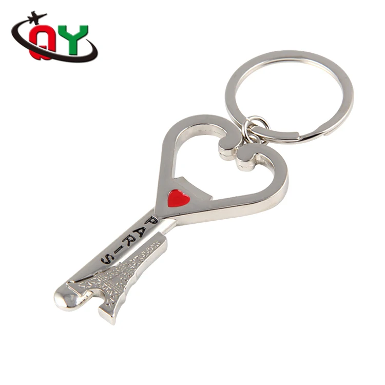 High Quality Personalized Bronze Copper Metal Antique Heart Shaped Bottle Opener