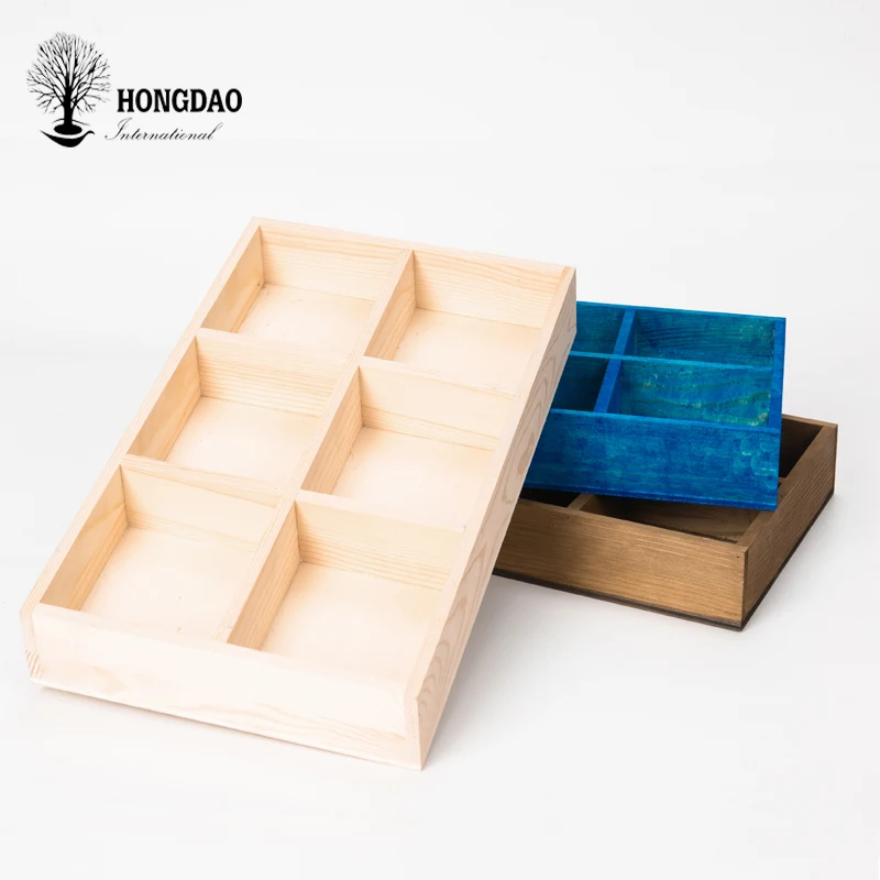 
HONGDAO Wood material best selling personalised wood storage box for gift 