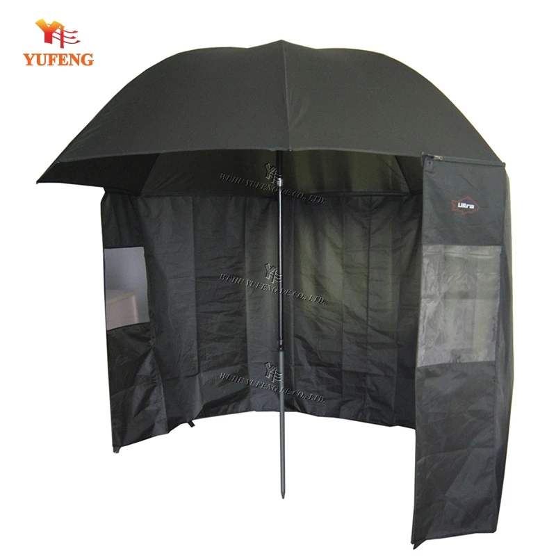 outdoor fishing umbrella with tilt and side wall