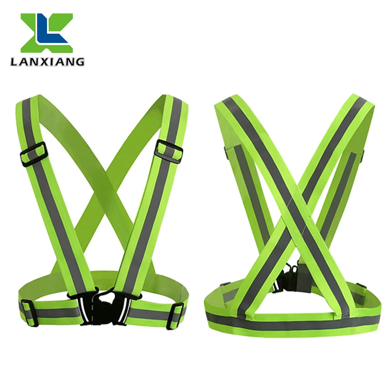 Лидер продаж, желтый светоотражающий защитный жилет высокой видимости для бега, производитель в Китае