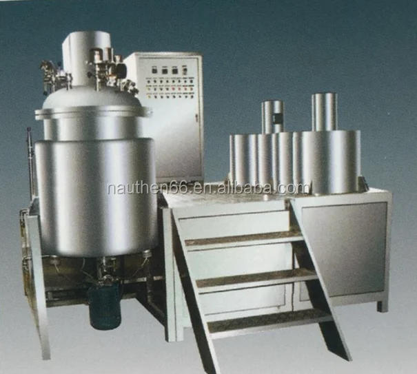 
Cosmetics lotion cream vacuum emulsifying mixer BTJR series homogenizer with platform for daily chemical products 