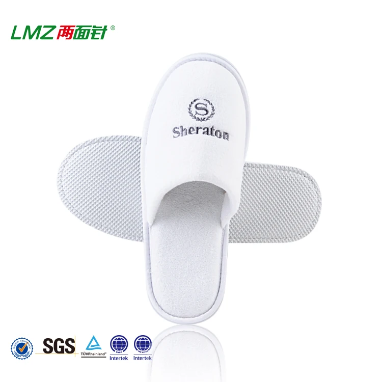 Отель одноразовые Нескользящие пунктирной ткань человек Тапочки