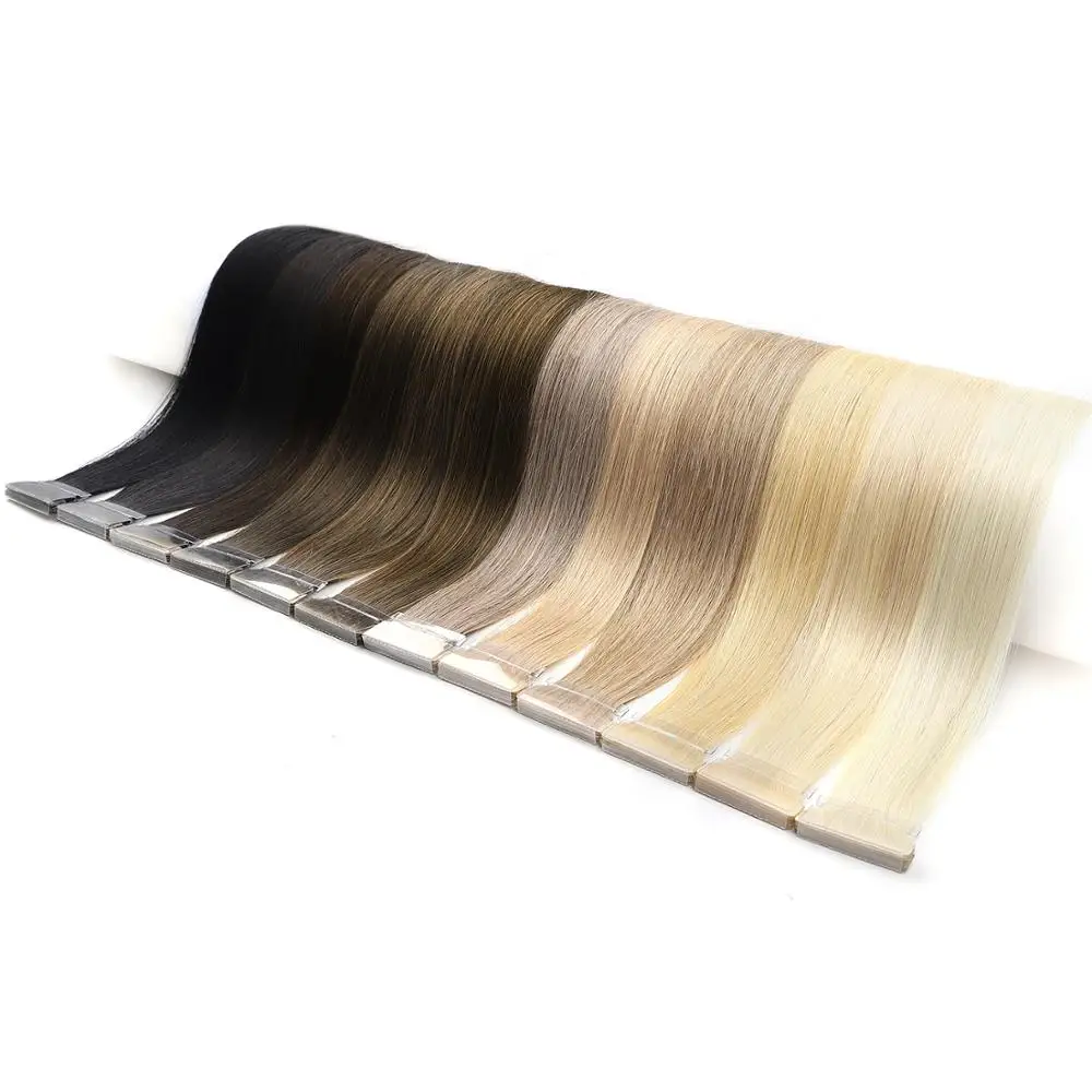 
K.SWIGS 100% Remy Hair Tape In Human Hair Extensions PU Skin Weft Tape In Hair 