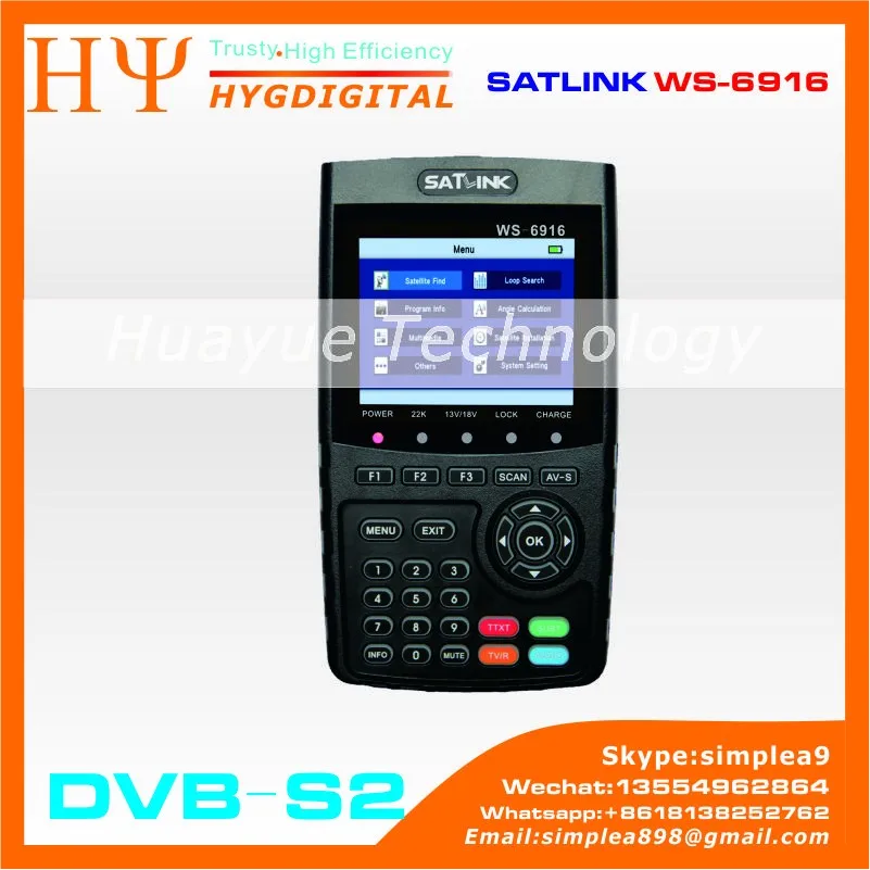 Оригинальный DVB-S2 SATLINK WS-6916 Sathero SH-800HD HD DVB-S/S2 MPEG-4 8PSK Цифровой спутниковый Finder метр SATHERO SH-700HD