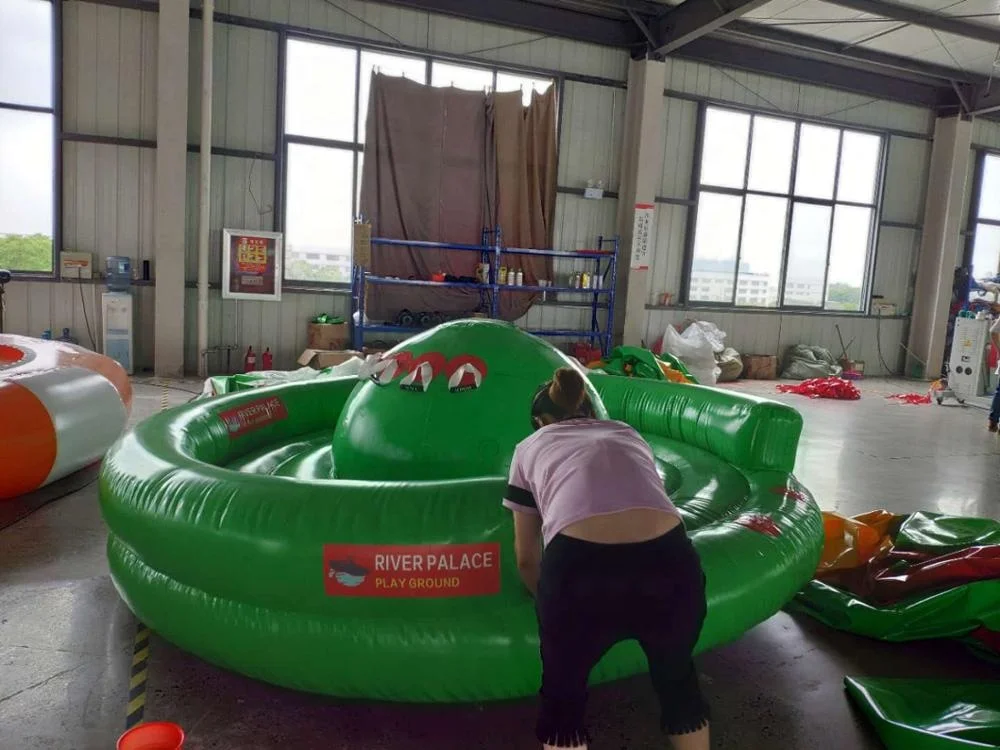 Inflatable Disco Boat Water Toy, Inflatable Water Spinner Gyro, Disco Boat Tube