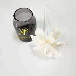 decorative handmade unscente artificial wood sola balsa Flower for fragrance reed diffuser with fiber sticks