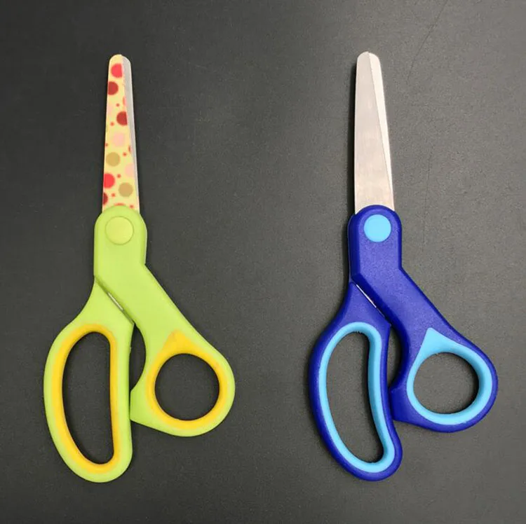 5 Inch Stainless Steel Blade Student Scissors Left Handed Kids Scissors