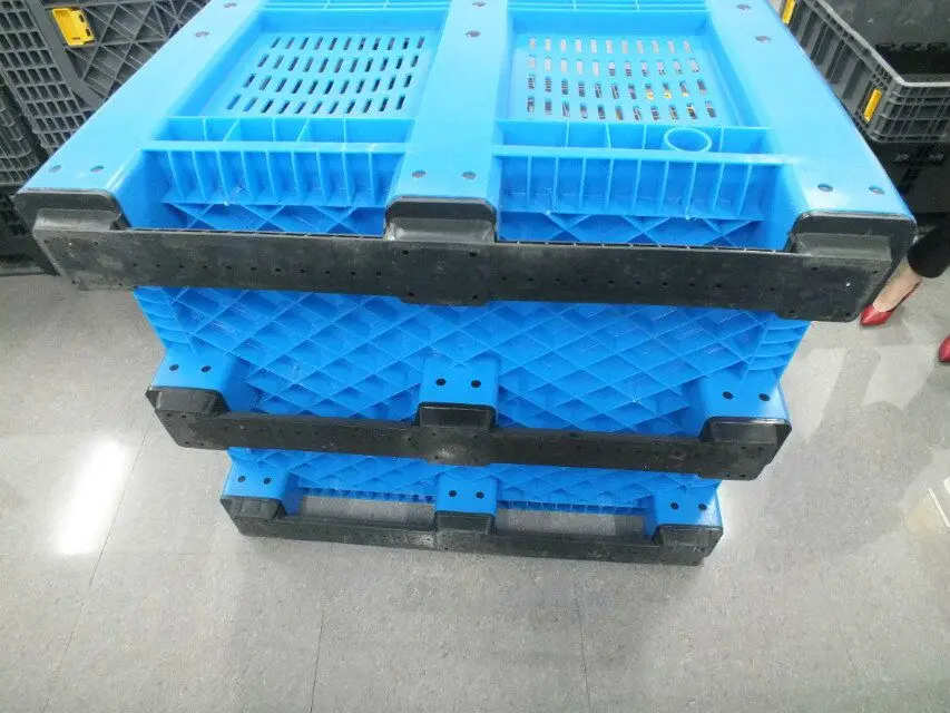 Вентилируемая пластиковая Штабелируемая коробка для европоддонов