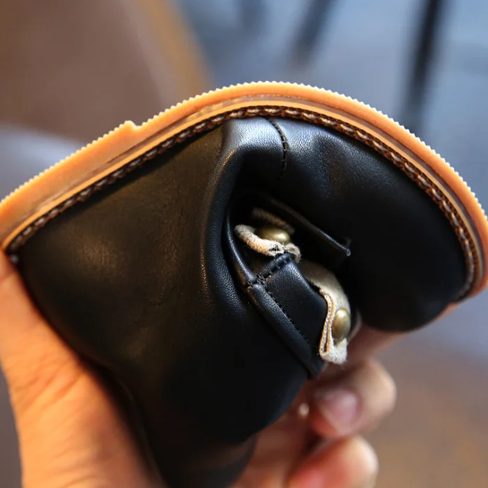 
YY10110S 2018 British style rivet design high quality half boots girls kids riding boots 