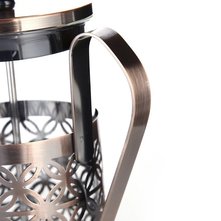 Factory hot sales stainless steel water tea / coffee / maker with thermal shock resistant glass carafe