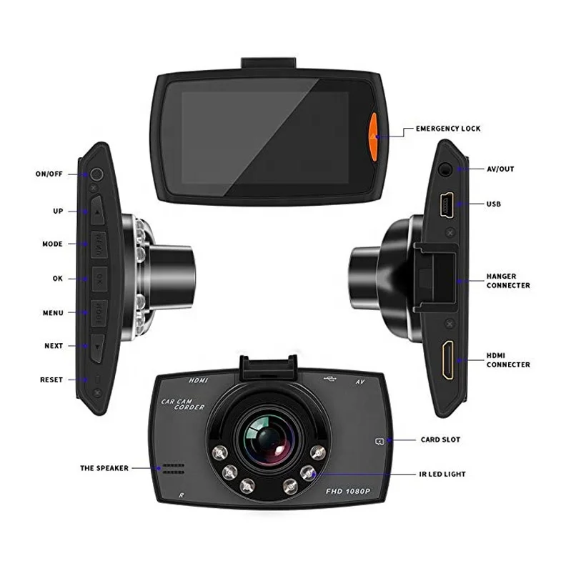 Горячая Распродажа и частная форма автомобильный видеорегистратор встроенное зеркало G30 2,5 дюйма с ночным видением и датчиком автомобильный мини-видеорегистратор