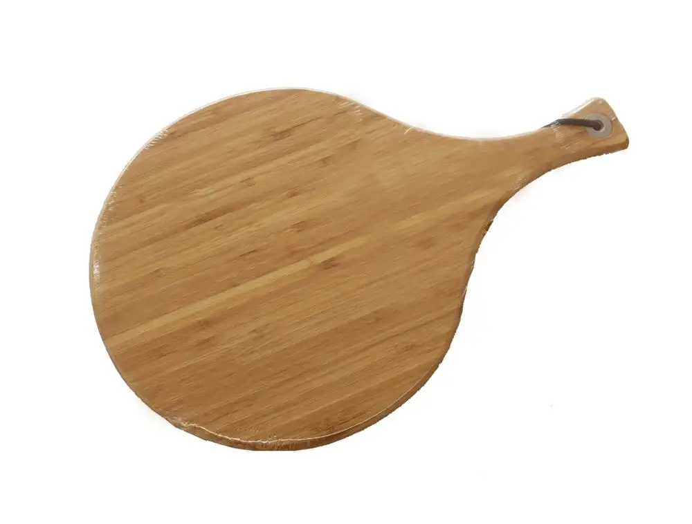 Hot Sale Kitchen Round  Bamboo Wood Cutting Board with Handle