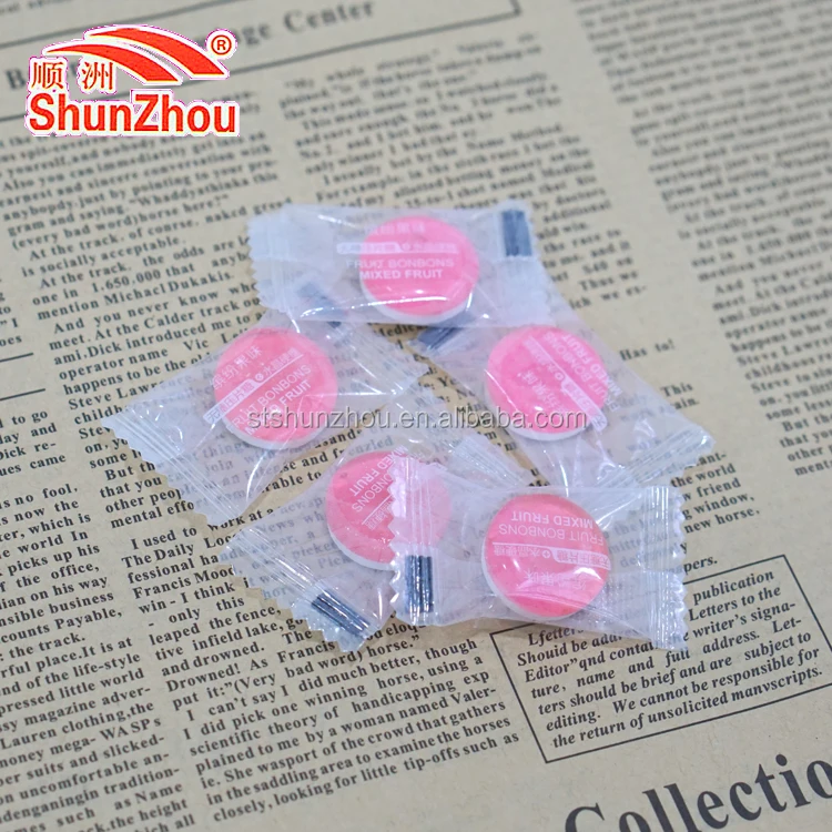 
halal fruity transparent hard candy sour xylitol sugar free press candy 