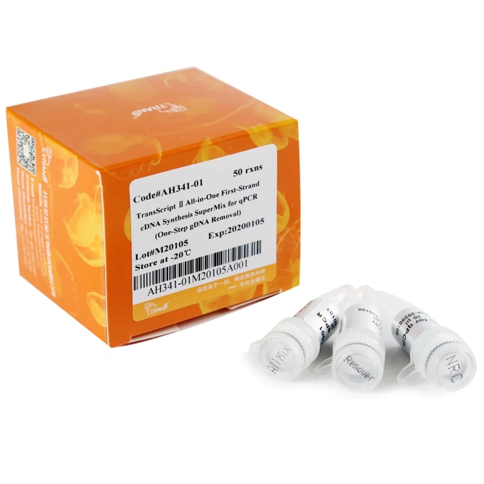 
TransScript II All-in-One First-Strand cDNA Synthesis SuperMix for qPCR (One-Step gDNA Removal) 