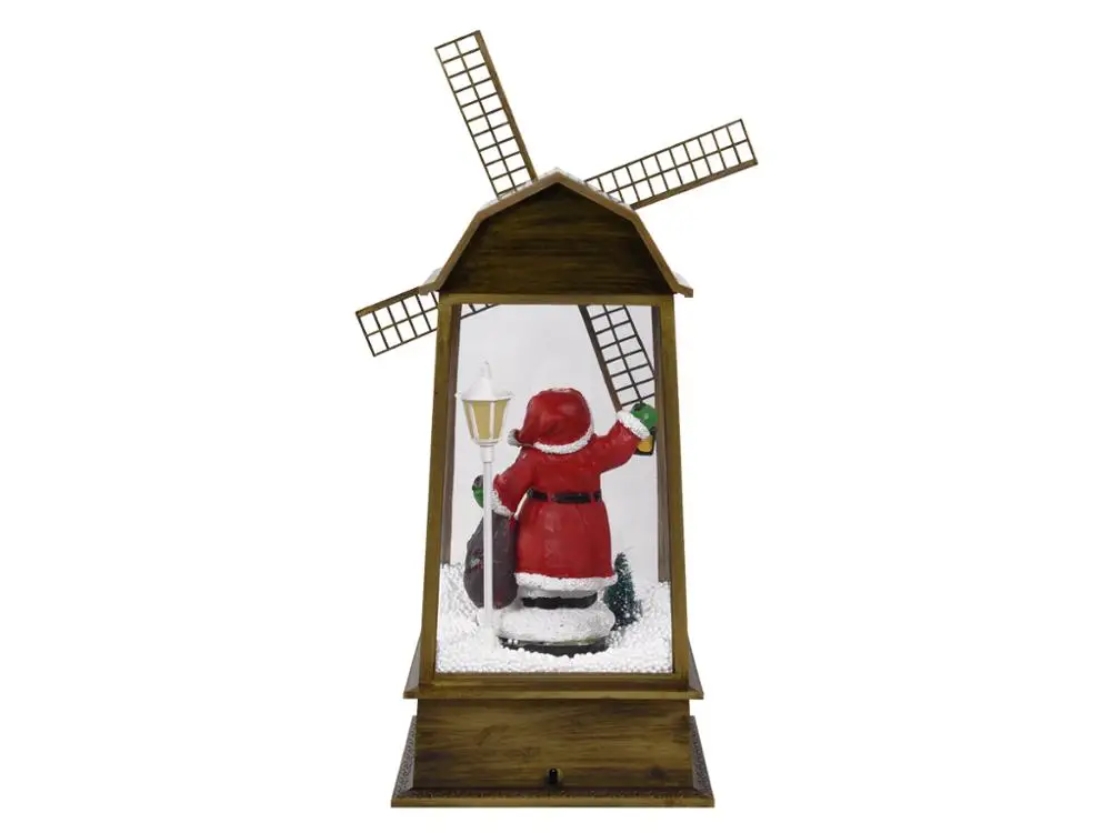 
Creative Decoration Christmas Ball Music Box Rotating Snowflakes Santa Claus Children Christmas Gifts 