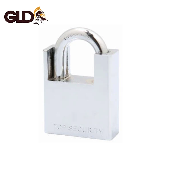 Ожерелье из хромированной стали с полным покрытием, прямоугольный навесной замок