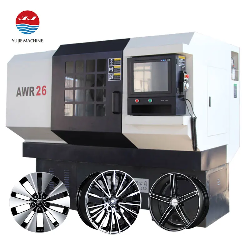3rd Generation CNC Alloy Wheel Polishing Machine/Car Wheel Repair CNC Lathe AWR2840 Only 1 hour training
