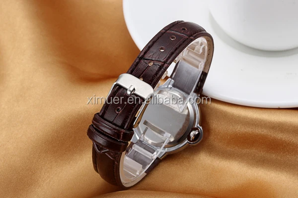 Promotional simple lady watch leather watch fashion wrist watch women