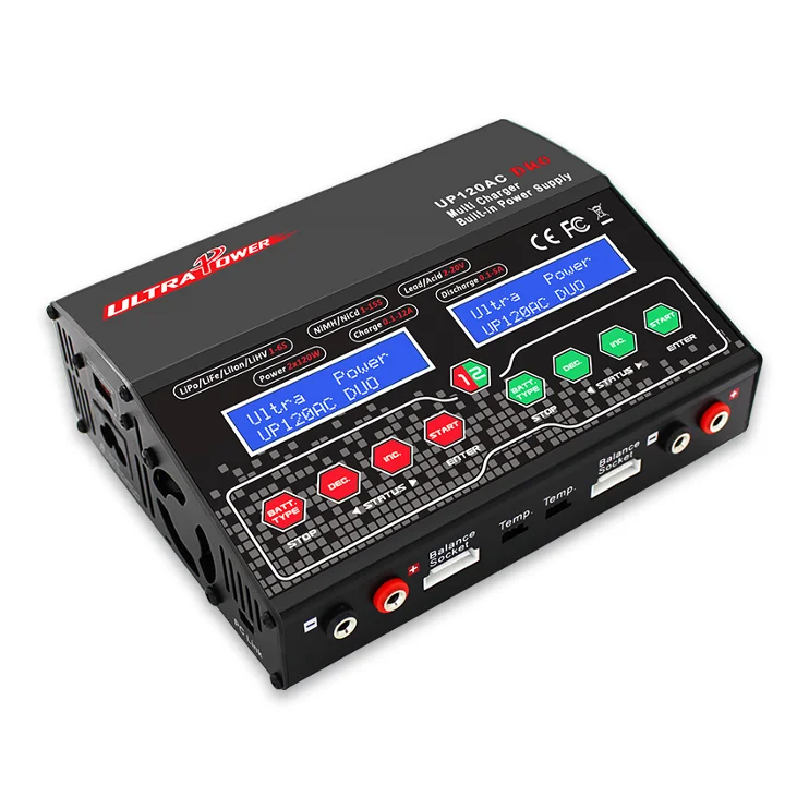 Зарядное устройство ультра Power UP120AC DUO 2x120 Вт 2x12ATwin с каналом RC Баланс AC DC для LiPo LiHV LiIon LiFe свинцово-кислотной батареи