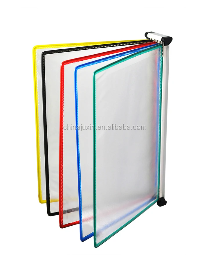 Black Display Reference Rack Wall Mounting 10 Pockets Display Reference Rack