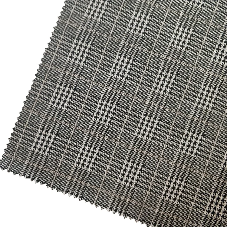 Hot Sale Double Knit Jacquard Tessuto Jacquard Crepe  Metallic Lurex Fabric