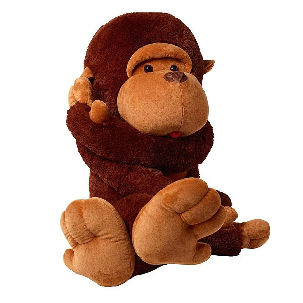 Cartoon Big Mouth Long Arm Plush Monkey Soft Stuffed Animals Toys