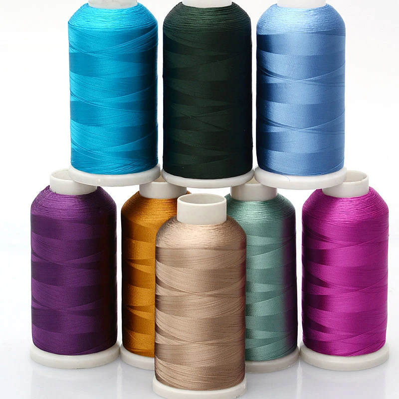 
LONGJIE thread supplier 0.2mm 3000 meters rayon embroidered thread woven tassel thread 