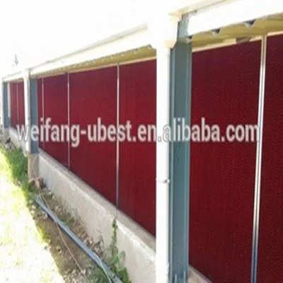 Chicken Farming House Honeycomb Evaporative Cooling Pad /wet Curtain For Poultry Farm