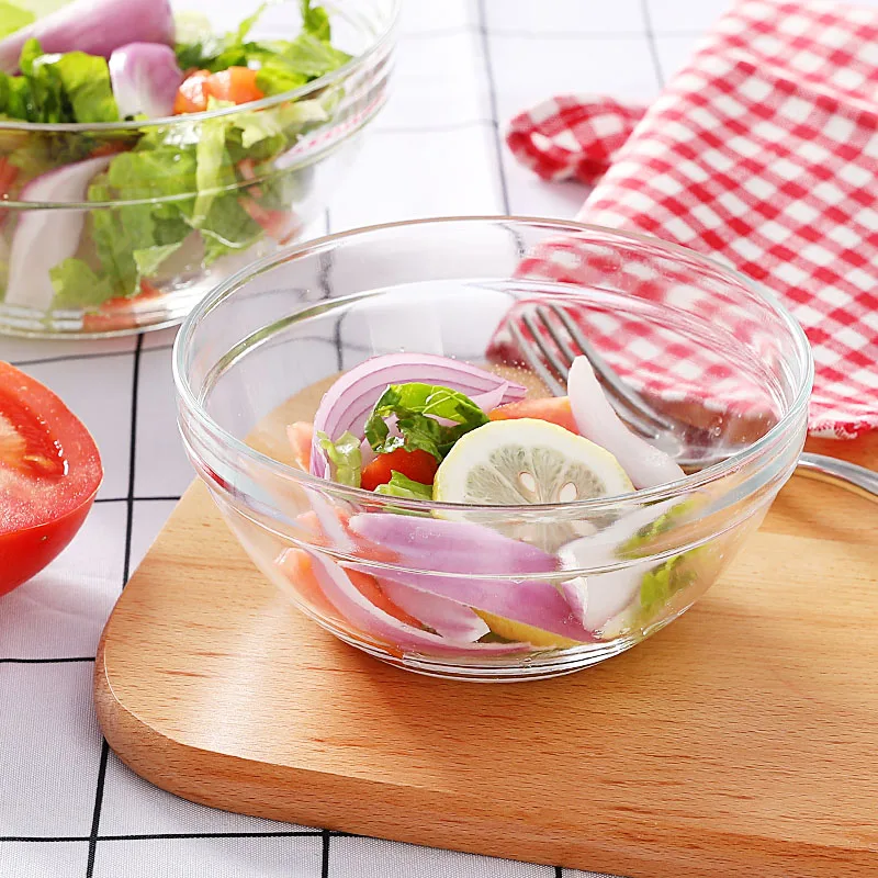 wholesale cheap 125 mm tempered glass Dinnerware bowl salad bowl free sample