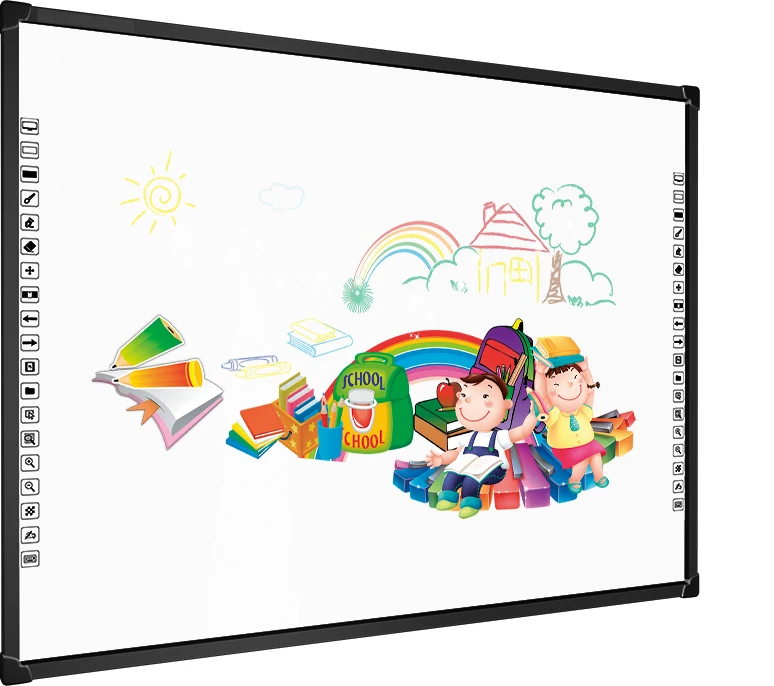 82 Inch 96inch Finger Touch Interactive Whiteboard Aluminum Alloy Touch Led Smart Blackboard Digital Notice Board Steel Nano 4:3