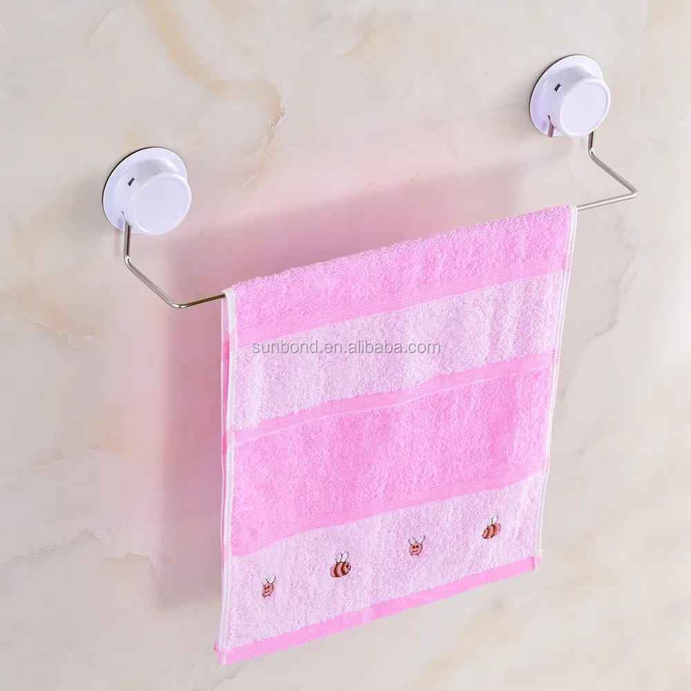 
stainless steel suction bathroom corner hotel towel rack 